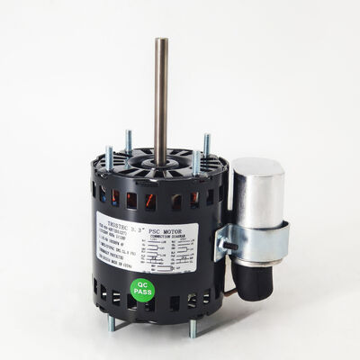 3.3" PSC 모터 - 1/12HP 1/15HP 1/20HP 이중 전압 115V/230V 1550RPM 7.5uF/370V CCW/CW 회전 - Fasco D1127 Century 9721 교체 모터